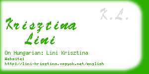 krisztina lini business card